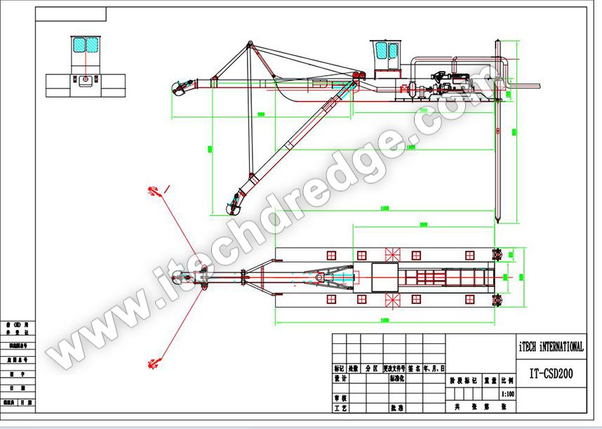 Dreat Dredger CSD200 à aspiration Cutter